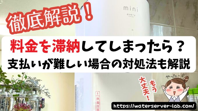 エブリィフレシャス　料金　滞納　支払いが難しい場合の対処法
