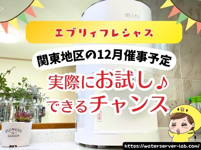 12月度　エブリィフレシャス　試せる　催事場　お試し　場所
