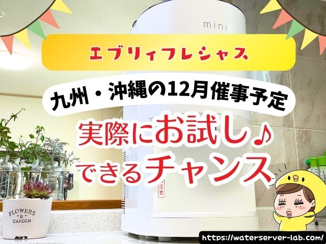 12月度　エブリィフレシャス　試せる　催事場　お試し　場所
